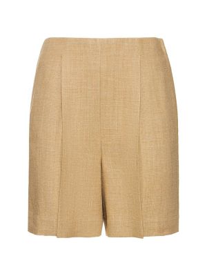 Pantaloni scurți de in de mătase Ralph Lauren Collection