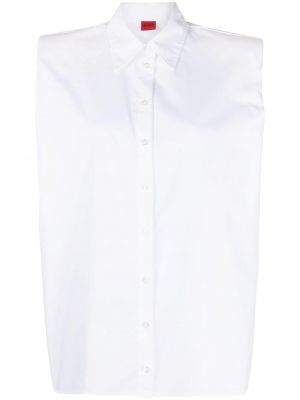 Αμάνικο πουκάμισο Hugo λευκό