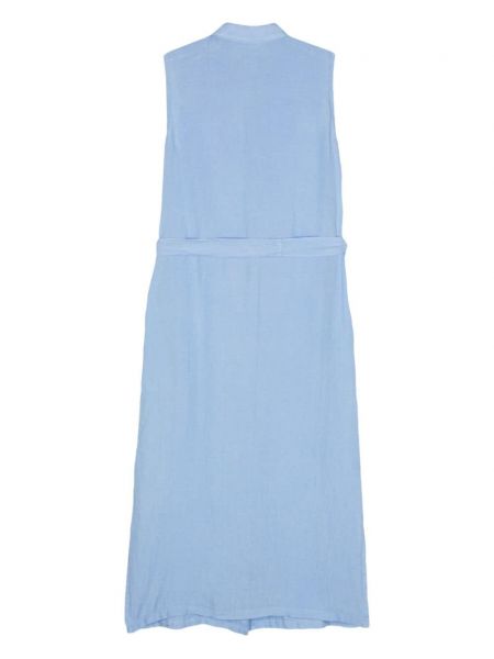 Bavlněné midi šaty 120% Lino modré