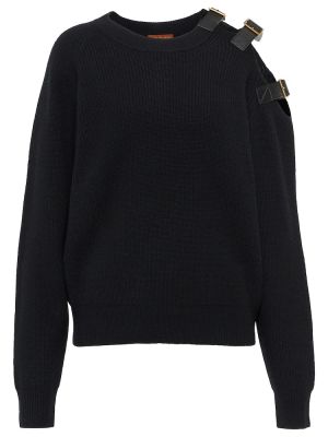Jersey de lana de cachemir de tela jersey Altuzarra negro