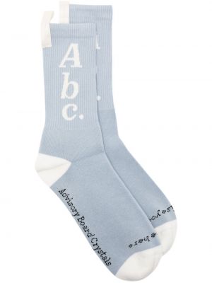 Памучни чорапи с кристали Advisory Board Crystals синьо