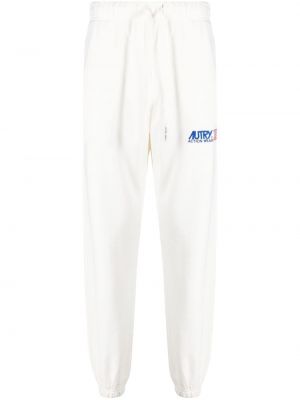 Спортни панталони с принт Autry бяло