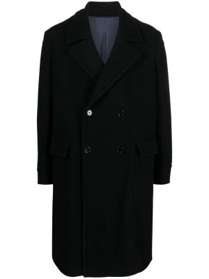Vlnený kabát Dondup čierna