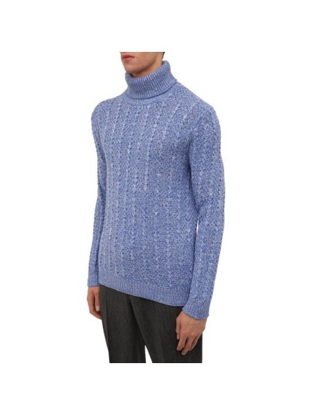 Кашемировый свитер Kiton синий