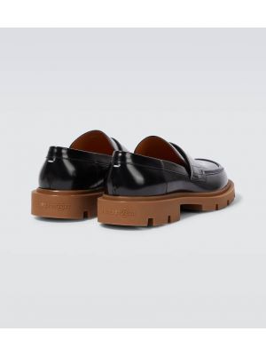 Kožené loafers Maison Margiela černé