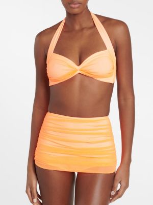 Magas derekú bikini Norma Kamali narancsszínű