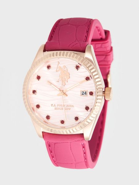 Zegarek U.s Polo Assn. różowy