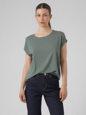 Camiseta manga corta de cuello redondo Vero Moda verde
