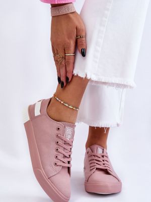 Csillag mintás sneakers Big Star Shoes rózsaszín