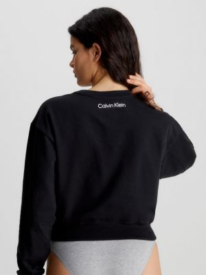 Bluza z nadrukiem Calvin Klein czarna