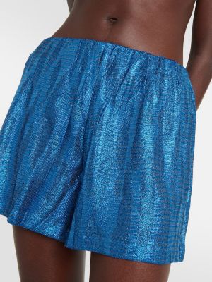 Kratke hlače iz žakarda Missoni Mare modra