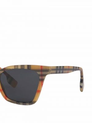 Kostkované sluneční brýle s potiskem Burberry