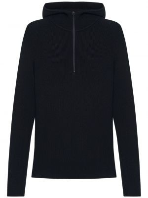 Пуловер с качулка 12 Storeez черно