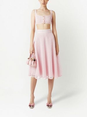 Krajkové sukně Giambattista Valli růžové