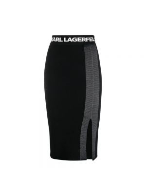 Spódnica ołówkowa Karl Lagerfeld czarna
