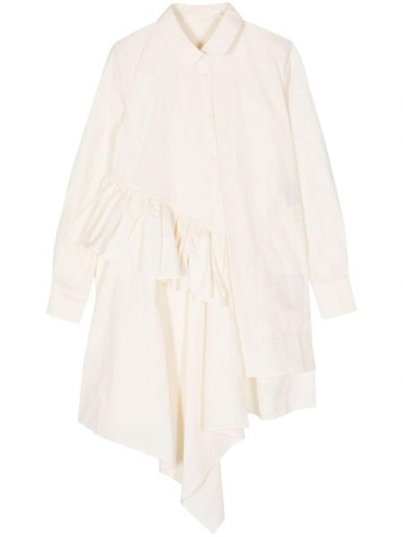 Asimetriška medvilninė marškiniai Uma Wang balta
