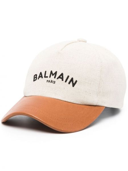 Cappello con visiera ricamato Balmain