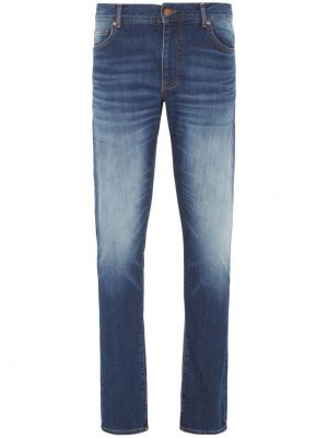 Bavlnené džínsy s rovným strihom Armani Exchange modrá