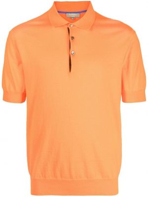 Strikket poloshirt N.peal orange