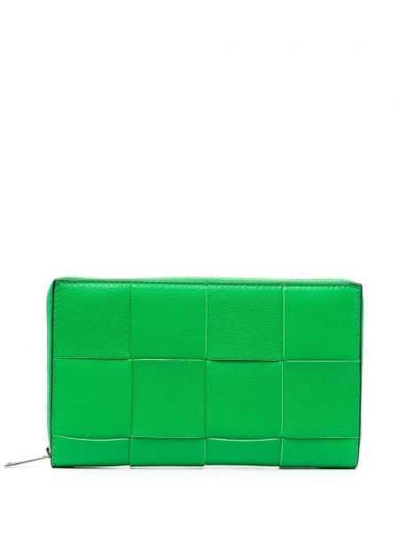 Πορτοφόλι με φερμουάρ Bottega Veneta πράσινο