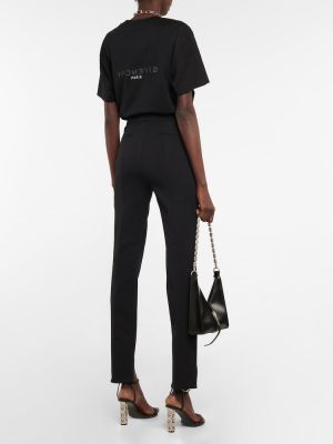 Slim fit nadrág Givenchy fekete