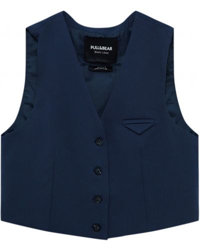 Pull&Bear Vesta k obleku  námornícka modrá