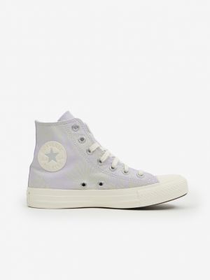 Csillag mintás virágos tornacipő Converse lila