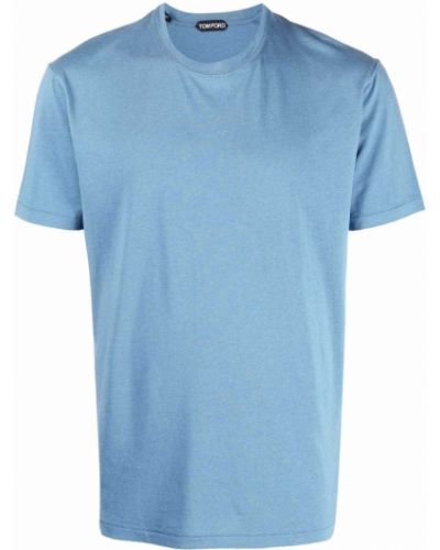 Camiseta de cuello redondo Tom Ford azul