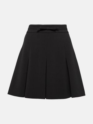 Mini falda plisada Redvalentino negro