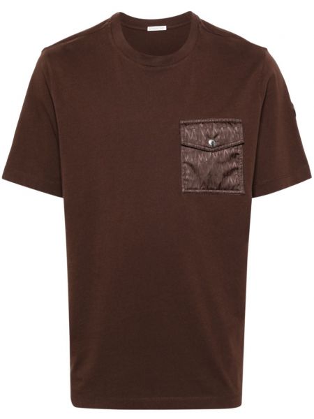 T-shirt aus baumwoll Moncler braun