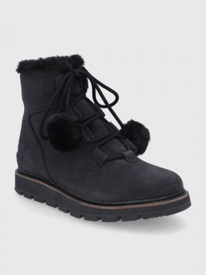 Замшевые зимние ботинки Helly Hansen черные