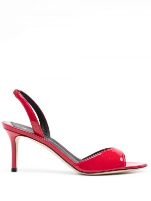 Sandały z otwartą piętą Giuseppe Zanotti czerwone