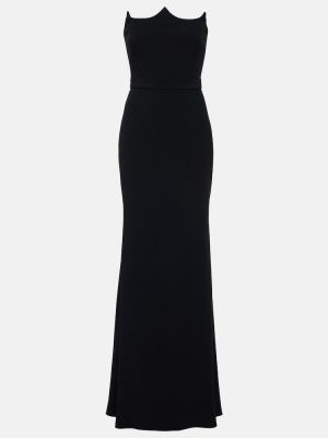 Dlouhé šaty Alexander Mcqueen černé