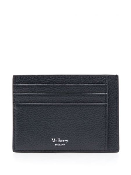 Usnjena denarnica Mulberry modra
