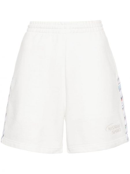 Pamučne kratke hlače Missoni bijela