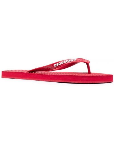 Tongs Dsquared2 rouge