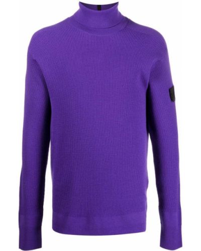 Jersey de cuello vuelto de tela jersey Stone Island Shadow Project violeta