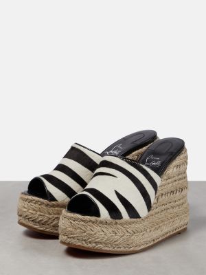 Nizki čevlji s potiskom z zebra vzorcem Christian Louboutin