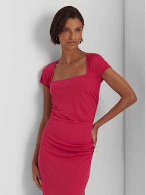 Priliehavé šaty Lauren Ralph Lauren - ružová