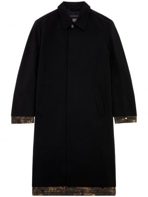 Kabát s oděrkami Diesel černý