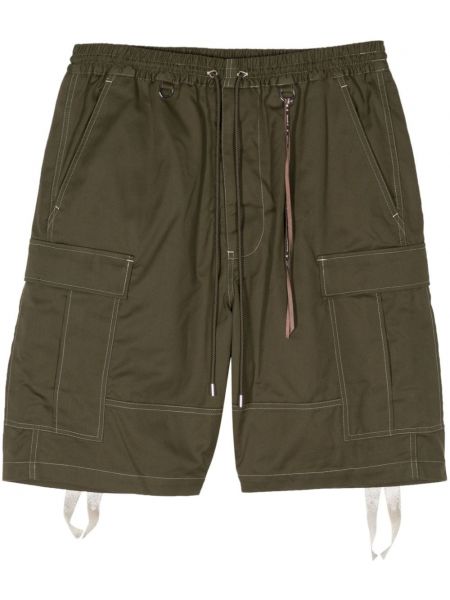 Kratke hlače kargo s printom Mastermind Japan zelena