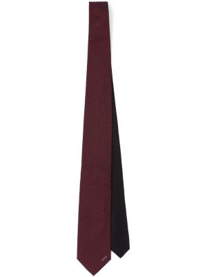 Hedvábná kravata s potiskem Prada