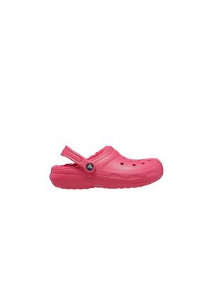 Chaussures de ville en cuir Crocs rose