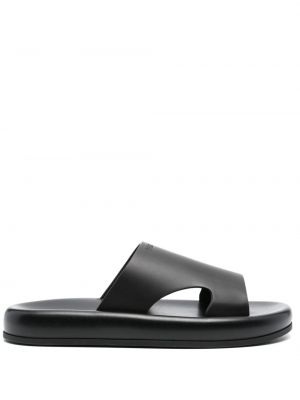 Dabīgās ādas sandales Ferragamo melns