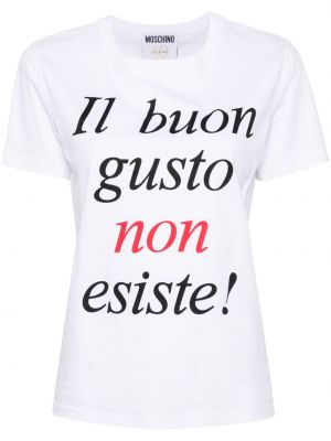 T-shirt aus baumwoll mit print Moschino