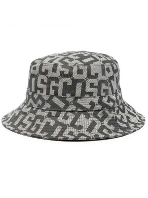 Žakárový klobouk Gcds šedý