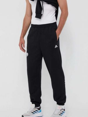 Laza szabású sport nadrág Adidas fekete