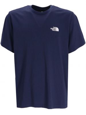 T-shirt en coton à imprimé The North Face bleu
