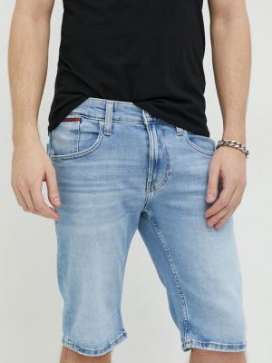 Kratke traper hlače Tommy Jeans plava