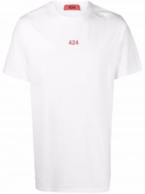 Camiseta con estampado 424 blanco